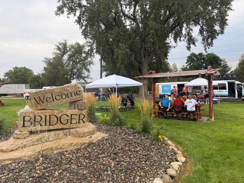Lunch stop in Bridger MT