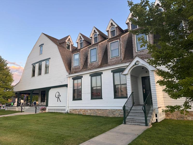 The historic Sheridan Inn, where we stayed last night. Each of the 22 rooms was steamed around a western hero of the Buffalo Bill era.